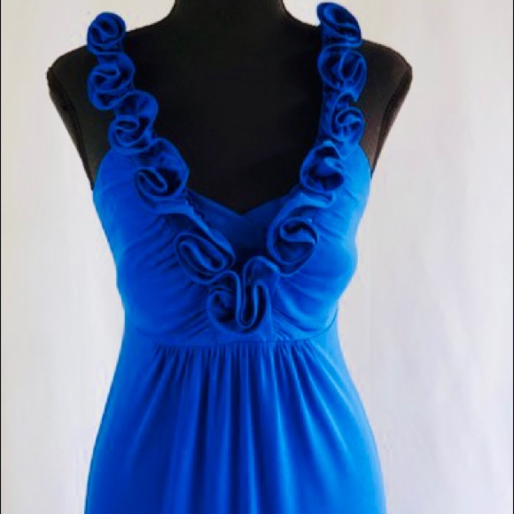 Signature by Sangria Blue Bridesmaid Dress